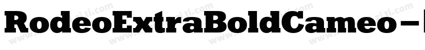 RodeoExtraBoldCameo字体转换