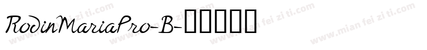 RodinMariaPro-B字体转换