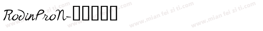 RodinProN字体转换