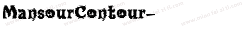 MansourContour字体转换