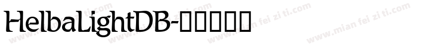 HelbaLightDB字体转换