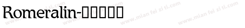Romeralin字体转换
