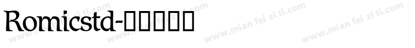 Romicstd字体转换