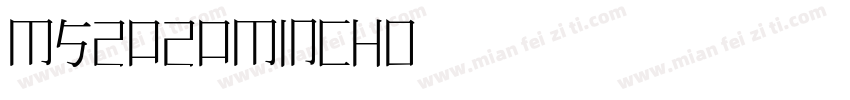 MS2020Mincho字体转换