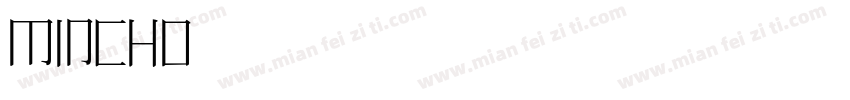 Mincho字体转换