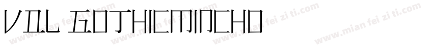 VDL-GothicMincho字体转换