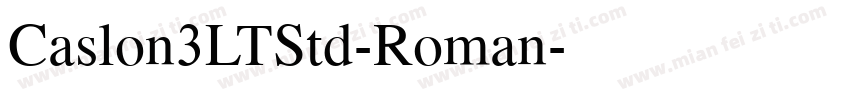 Caslon3LTStd-Roman字体转换