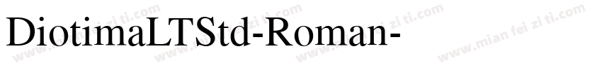 DiotimaLTStd-Roman字体转换
