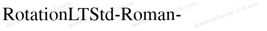 RotationLTStd-Roman字体转换