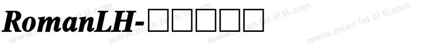 RomanLH字体转换