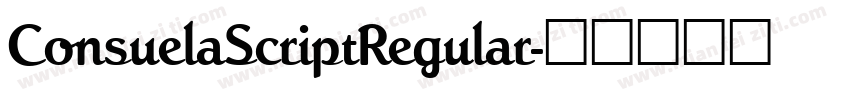 ConsuelaScriptRegular字体转换