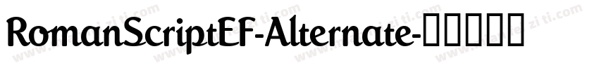 RomanScriptEF-Alternate字体转换