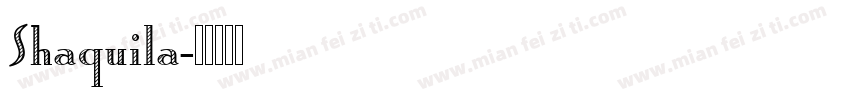 Shaquila字体转换
