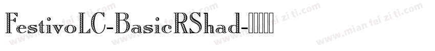 FestivoLC-BasicRShad字体转换