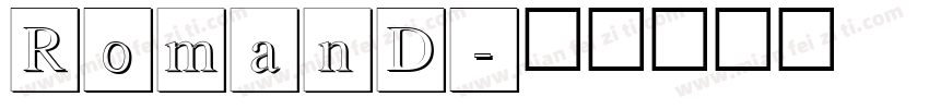 RomanD字体转换
