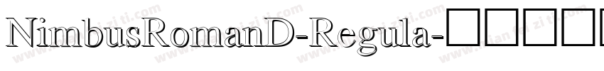 NimbusRomanD-Regula字体转换