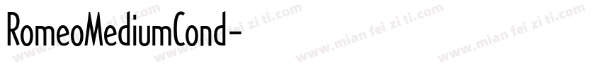 RomeoMediumCond字体转换