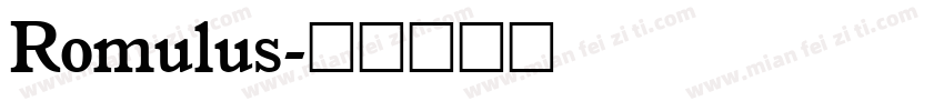 Romulus字体转换
