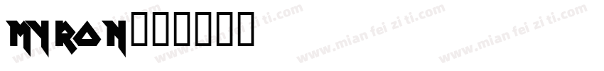 Myron字体转换