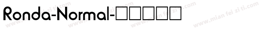 Ronda-Normal字体转换