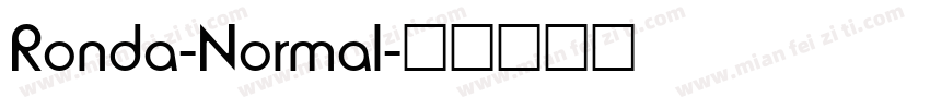 Ronda-Normal字体转换