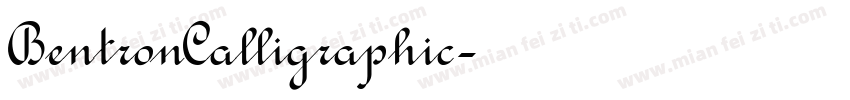 BentronCalligraphic字体转换