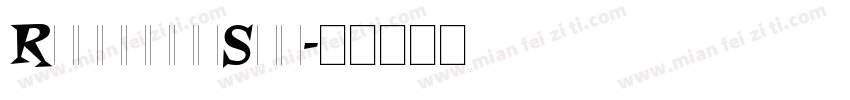 RoquetteStd字体转换