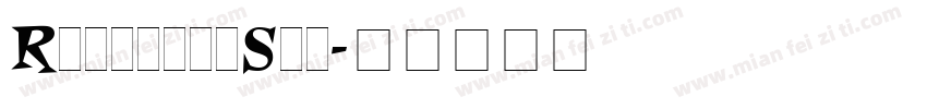 RoquetteStd字体转换