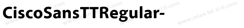 CiscoSansTTRegular字体转换