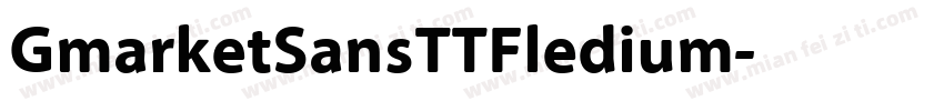 GmarketSansTTFledium字体转换