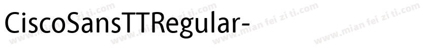 CiscoSansTTRegular字体转换