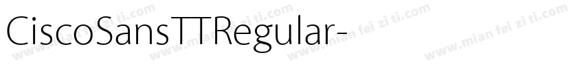 CiscoSansTTRegular字体转换