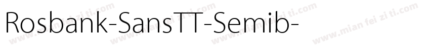 Rosbank-SansTT-Semib字体转换