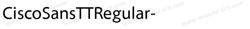 CiscoSansTTRegular字体转换