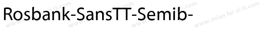 Rosbank-SansTT-Semib字体转换