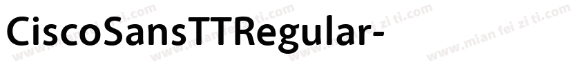 CiscoSansTTRegular字体转换