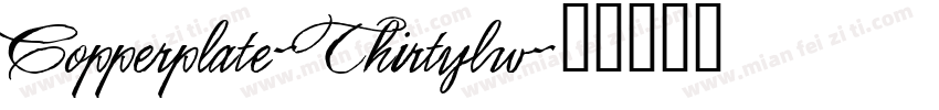 Copperplate-Thirtylw字体转换