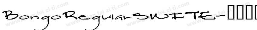 BongoRegularSWFTE字体转换