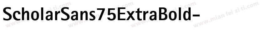 ScholarSans75ExtraBold字体转换