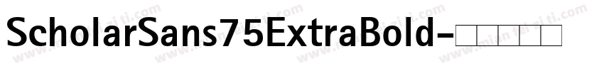 ScholarSans75ExtraBold字体转换