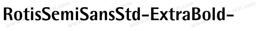 RotisSemiSansStd-ExtraBold字体转换