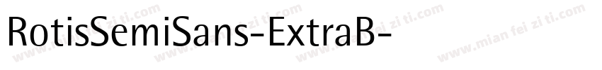 RotisSemiSans-ExtraB字体转换