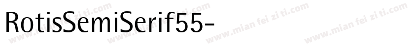 RotisSemiSerif55字体转换