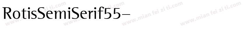 RotisSemiSerif55字体转换