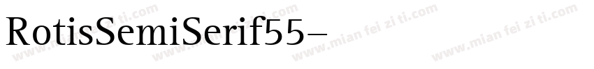 RotisSemiSerif55字体转换