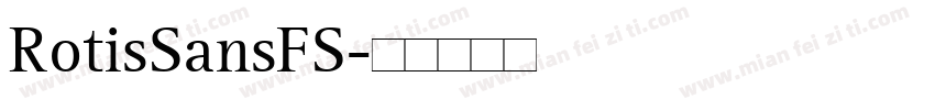 RotisSansFS字体转换