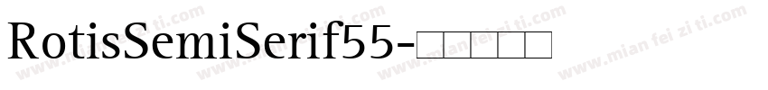 RotisSemiSerif55字体转换