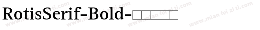 RotisSerif-Bold字体转换
