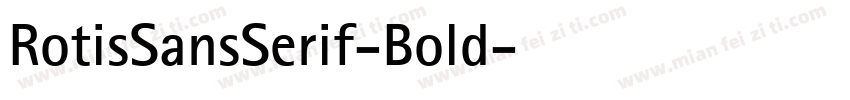RotisSansSerif-Bold字体转换
