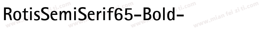 RotisSemiSerif65-Bold字体转换